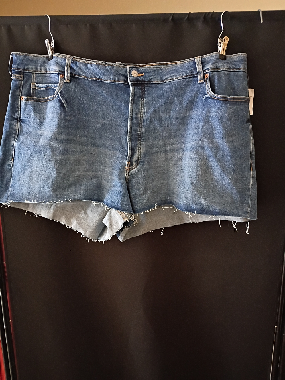 Old Navy Blue Frayed Hem Denim Cutoff Shorts